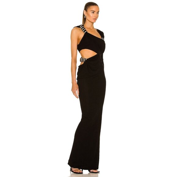 Christopher Esber Coiled Twist Torso Maxi Dress in Black - Picture 3 of 6